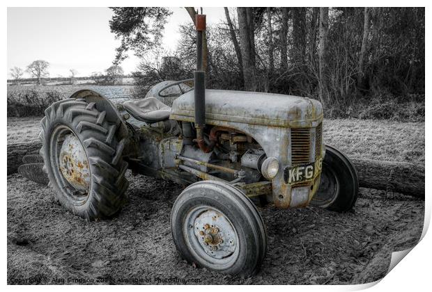 Ferguson Tractor Print by Alan Simpson