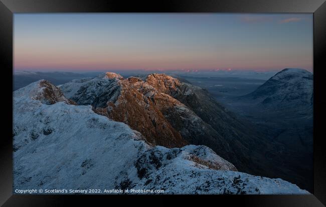 Aonoch Eagach, Glencoe, Scotland. Framed Print by Scotland's Scenery