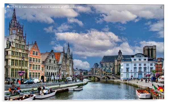 Ghent, Belgium Acrylic by Cass Castagnoli