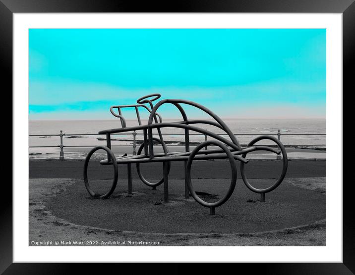 The Easter Egg Steam Car Sculpture of Bexhill Framed Mounted Print by Mark Ward