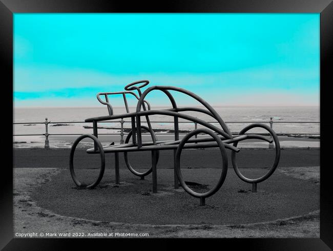 The Easter Egg Steam Car Sculpture of Bexhill Framed Print by Mark Ward