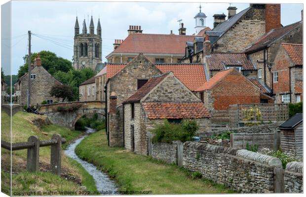 Helmsley town in North Yorkshire Canvas Print by Martin Williams
