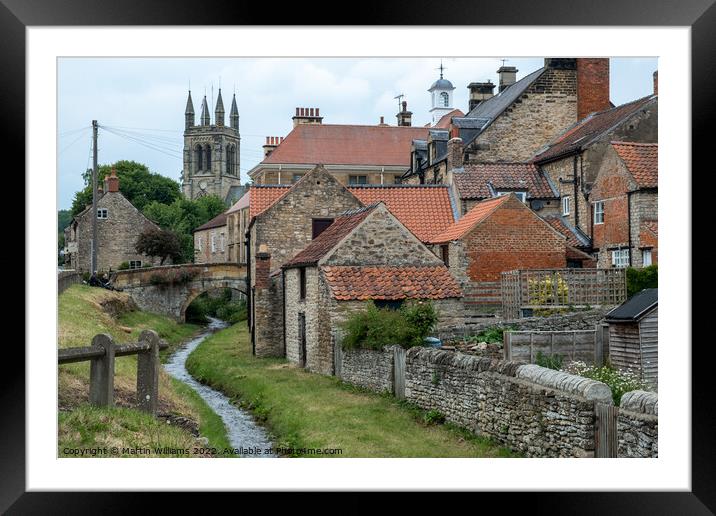Helmsley town in North Yorkshire Framed Mounted Print by Martin Williams