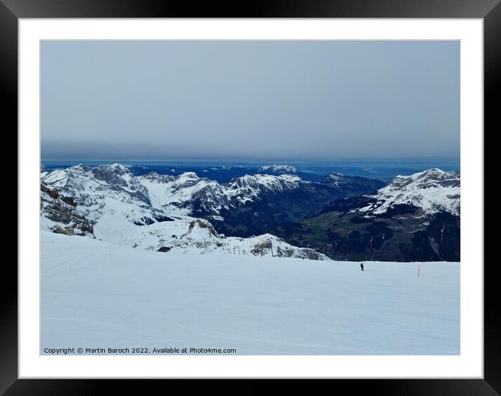 Look from the Titlis Glacier  Framed Mounted Print by Martin Baroch