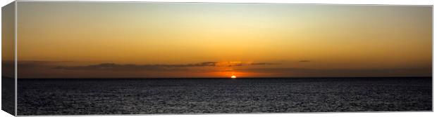 Sunset Over the Sea on East Coast Canvas Print by Antonio Ribeiro