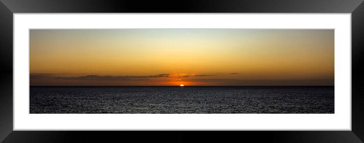 Sunset Over the Sea on East Coast Framed Mounted Print by Antonio Ribeiro