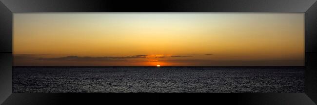 Sunset Over the Sea on East Coast Framed Print by Antonio Ribeiro