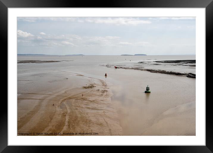 Cardiff Bay Mudflats Framed Mounted Print by Kevin Round