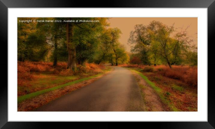 Enchanted Autumn Forest Framed Mounted Print by Derek Daniel