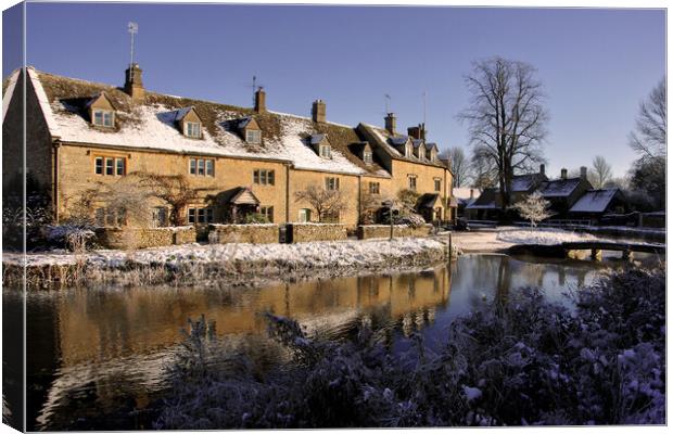 Lower Slaughter Cotswolds Gloucestershire England Canvas Print by Andy Evans Photos