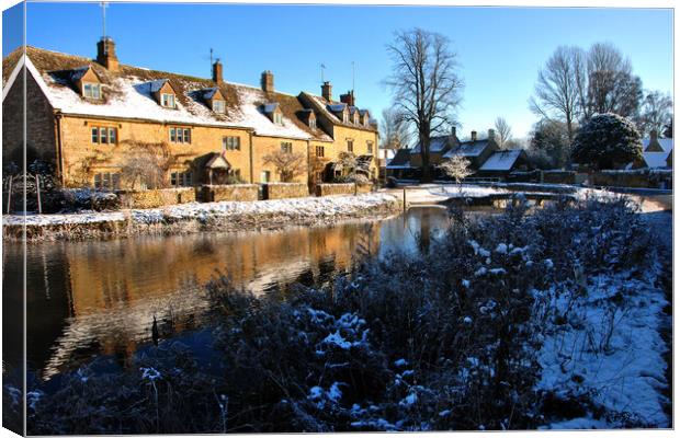 Lower Slaughter Cotswolds Gloucestershire England Canvas Print by Andy Evans Photos