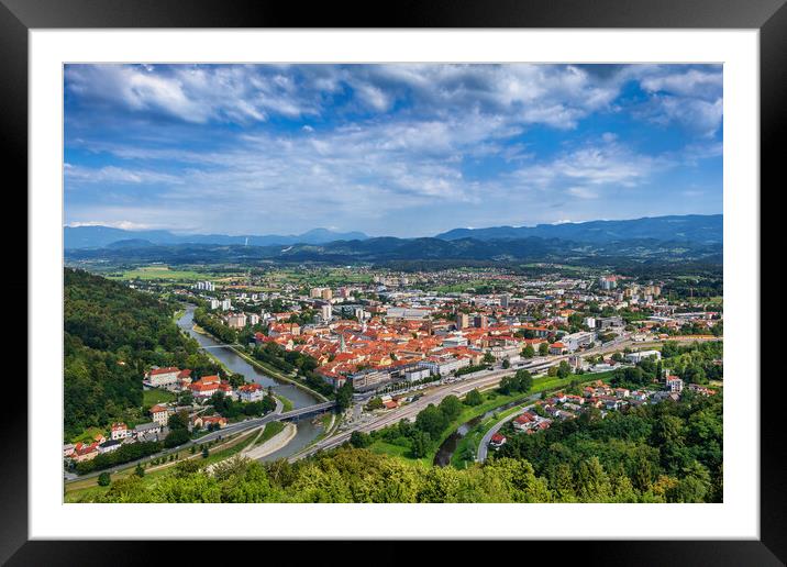 City of Celje in Slovenia Framed Mounted Print by Artur Bogacki