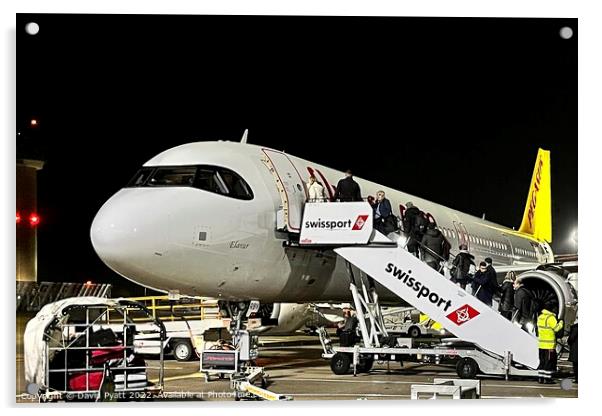 Pegasus Airlines Airbus A321-251nx  Acrylic by David Pyatt