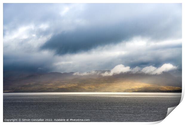 Knoydart from the Sea Print by Simon Connellan