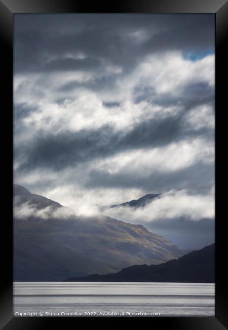 Knoydart from the Sea Framed Print by Simon Connellan