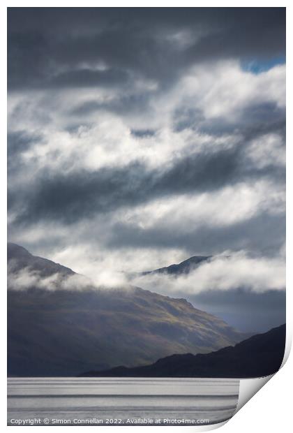 Knoydart from the Sea Print by Simon Connellan