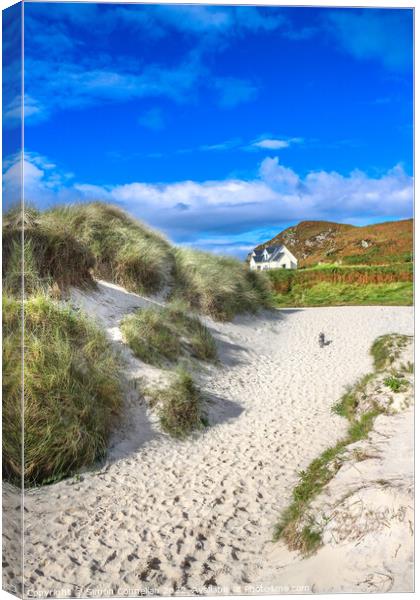 Camusdarach Beach Canvas Print by Simon Connellan