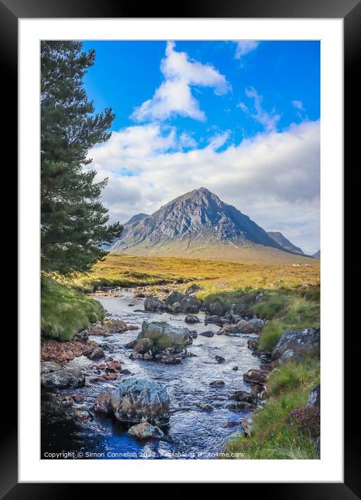 Glencoe and Etive Framed Mounted Print by Simon Connellan