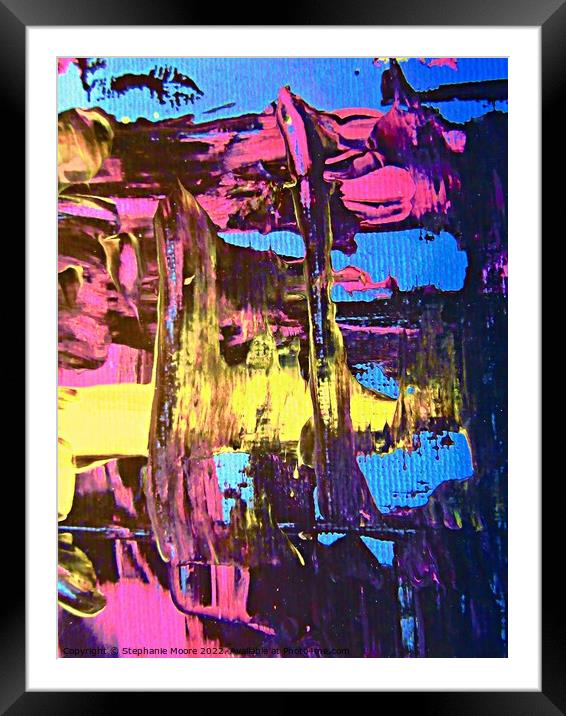 Abstract 510 Framed Mounted Print by Stephanie Moore