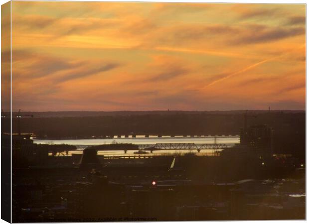 Sunset over Ottawa Canvas Print by Stephanie Moore