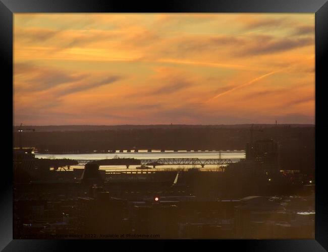 Sunset over Ottawa Framed Print by Stephanie Moore