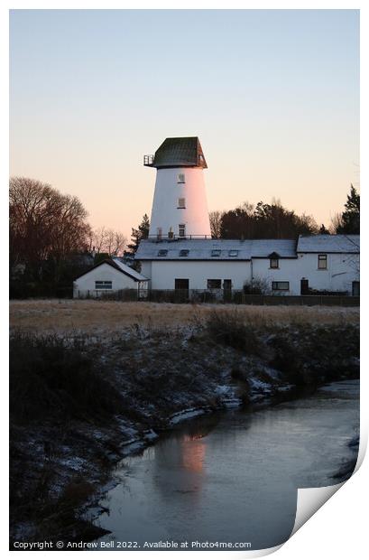 Pilling Mill sunset Print by Andrew Bell