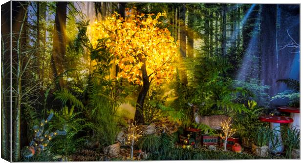 Magical Forest Canvas Print by kathy white