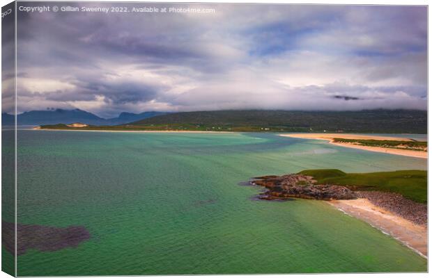 Seilebost Beach, Isle of Harris, Scotland Canvas Print by Gillian Sweeney