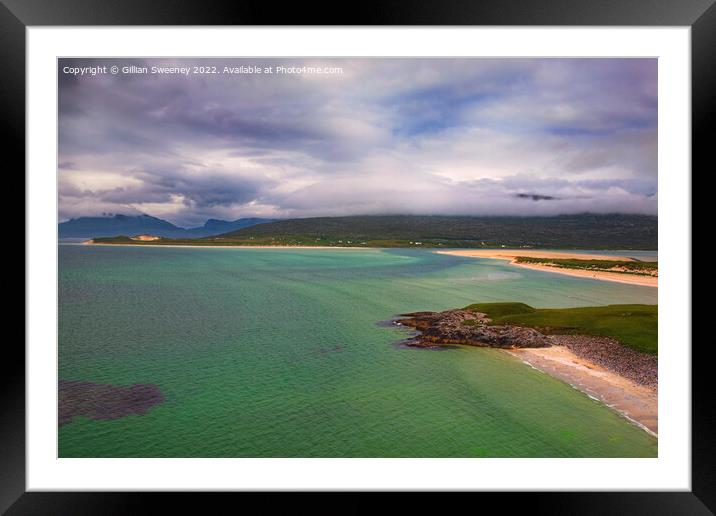 Seilebost Beach, Isle of Harris, Scotland Framed Mounted Print by Gillian Sweeney