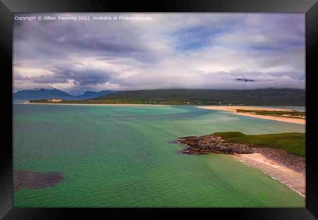 Seilebost Beach, Isle of Harris, Scotland Framed Print by Gillian Sweeney