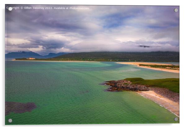Seilebost Beach, Isle of Harris, Scotland Acrylic by Gillian Sweeney