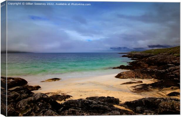 Luskentyre Beach, Isle of Harris, Scotland Canvas Print by Gillian Sweeney