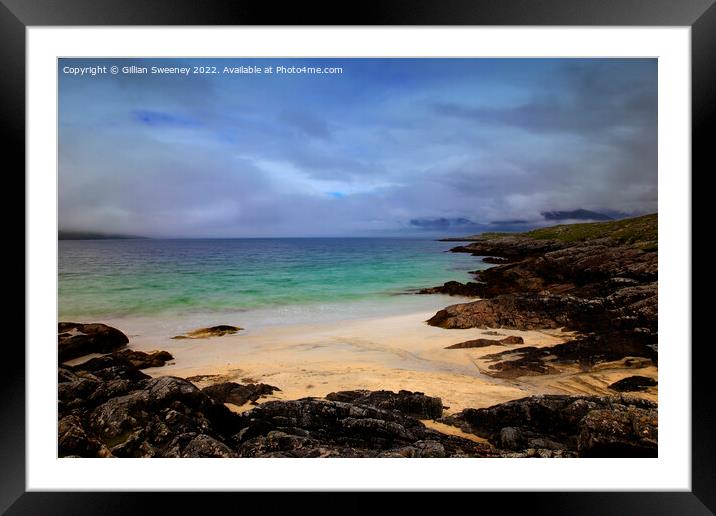 Luskentyre Beach, Isle of Harris, Scotland Framed Mounted Print by Gillian Sweeney
