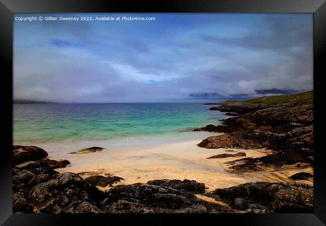 Luskentyre Beach, Isle of Harris, Scotland Framed Print by Gillian Sweeney