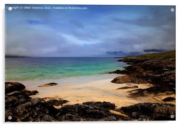 Luskentyre Beach, Isle of Harris, Scotland Acrylic by Gillian Sweeney