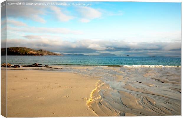 Hushinish Beach, Isle of Harris, Scotland Canvas Print by Gillian Sweeney