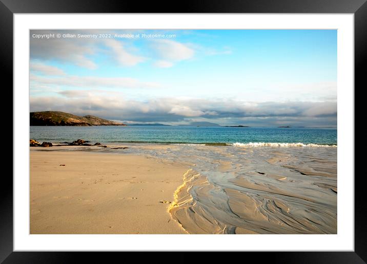 Hushinish Beach, Isle of Harris, Scotland Framed Mounted Print by Gillian Sweeney