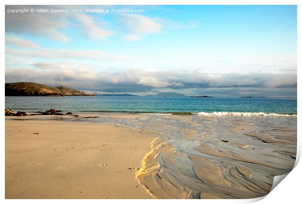 Hushinish Beach, Isle of Harris, Scotland Print by Gillian Sweeney