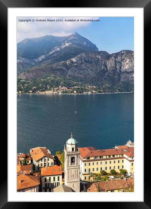Bellagio and Tremezzo Framed Mounted Print by Graham Moore