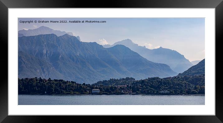 Bellagio early morning pan Framed Mounted Print by Graham Moore