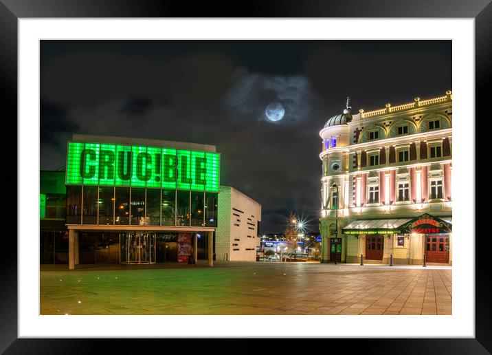 The Crucible and Lyceum Theatres Framed Mounted Print by Apollo Aerial Photography