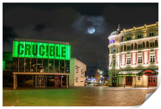 The Crucible and Lyceum Theatres Print by Apollo Aerial Photography