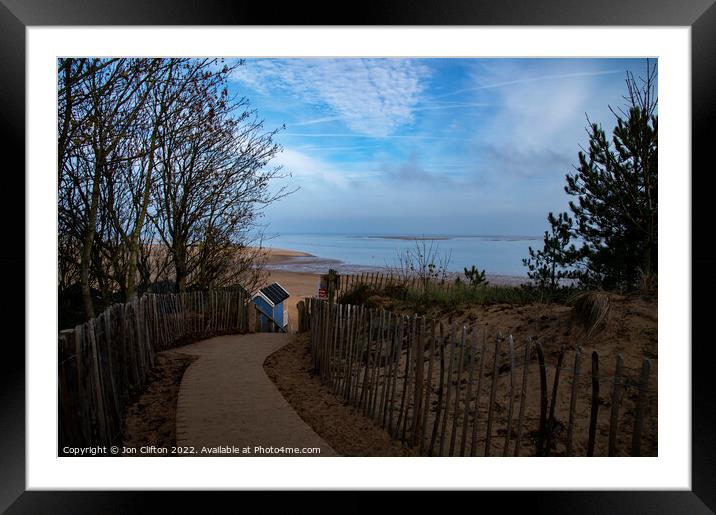 Walkway One - Wells next the Sea Framed Mounted Print by Jon Clifton