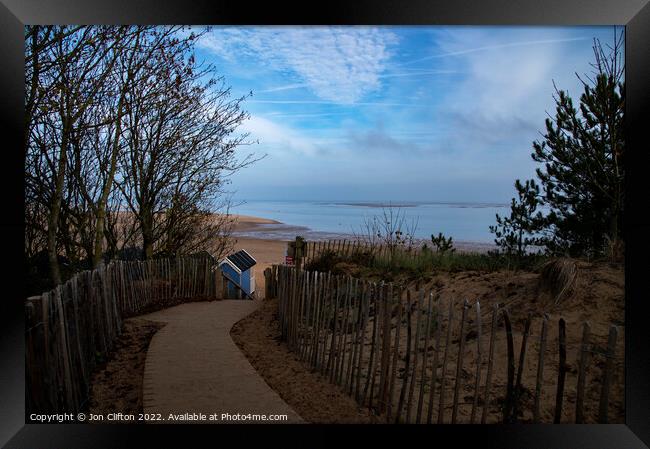 Walkway One - Wells next the Sea Framed Print by Jon Clifton