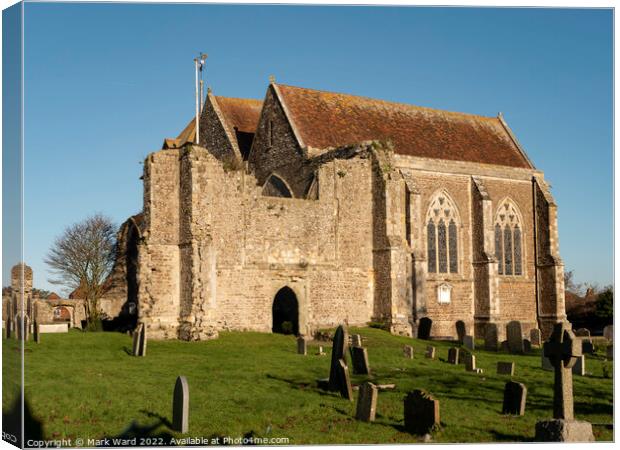 The Church of St Thomas in Winchelsea. Canvas Print by Mark Ward