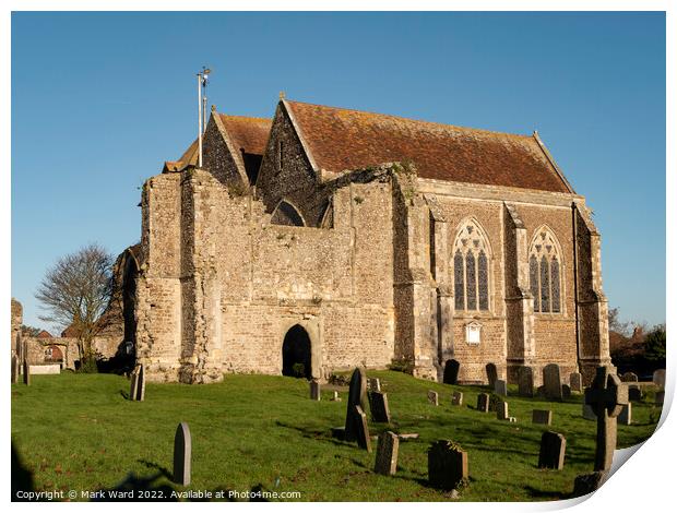 The Church of St Thomas in Winchelsea. Print by Mark Ward