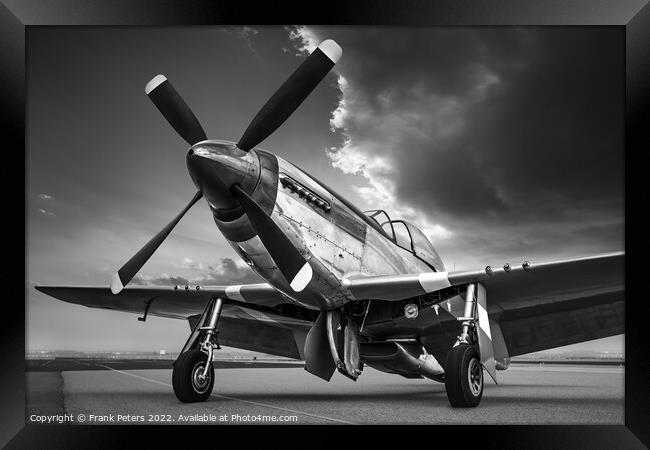 mustang p51 Framed Print by Frank Peters