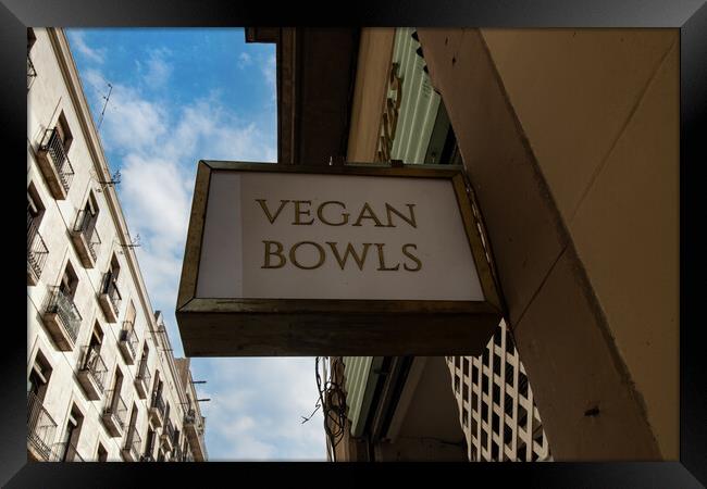 Vegan Bowls Framed Print by Glen Allen