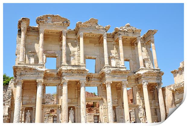 library of Celsus Print by Nelly Gogus