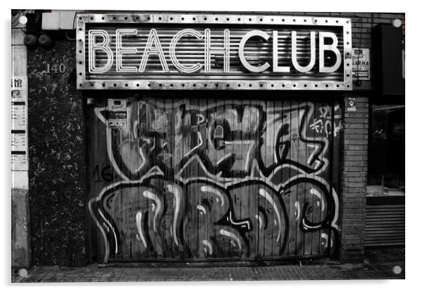 Beach Club Acrylic by Glen Allen